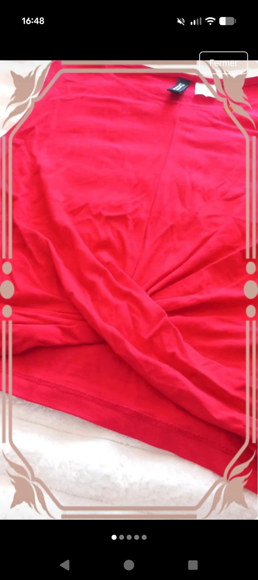 : Top cropped vermelho cruzado H&M Divided - Tamanho P – photo 2